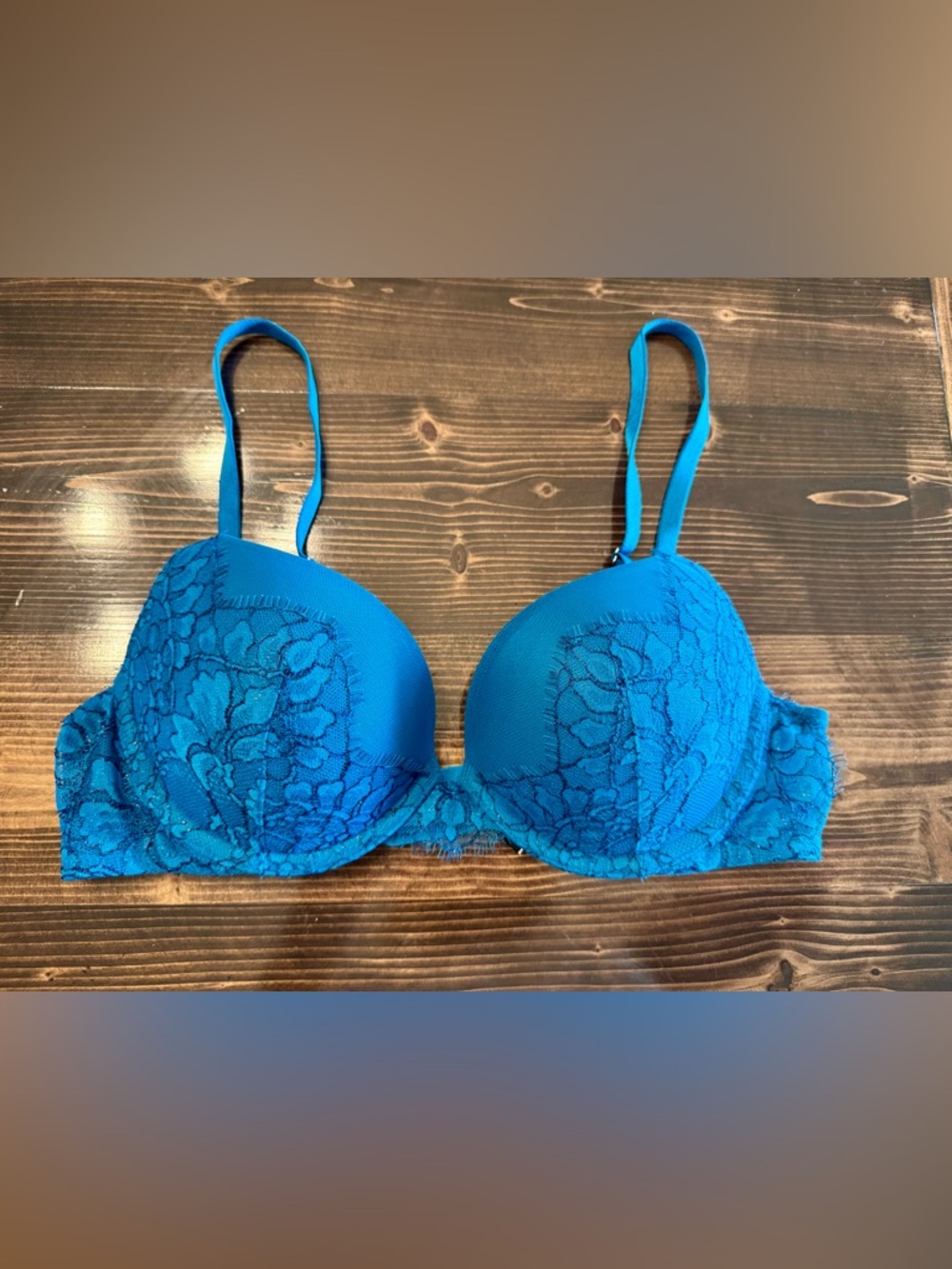 Victoria's‎ Secret Very Sexy Teal Lace Push-Up Bra Size 34B